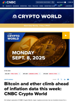 Bitcoin and ether climb ahead of inflation data this week: CNBC Crypto World