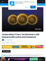 Cardano Marks 8 Years: The Blockchain Is Still Heating Up With Activity And Development | Bitcoinist.com