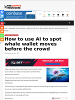 How to use AI to spot whale wallet moves before the crowd - The Crypto News Wire