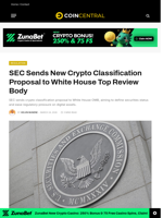 SEC Sends New Crypto Classification Proposal to White House Top Review Body