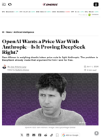 OpenAI Wants a Price War With Anthropic—Is It Proving DeepSeek Right? - Decrypt