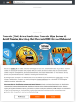 Toncoin (TON) Price Prediction: Toncoin Slips Below $2 Amid Nasdaq Warning, But Oversold RSI Hints at Rebound - Brave New Coin