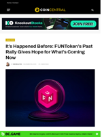 It’s Happened Before: FUNToken’s Past Rally Gives Hope for What’s Coming Now