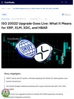 ISO 20022 Upgrade Goes Live: What It Means for XRP, XLM, XDC, and HBAR