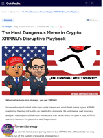 The Most Dangerous Meme in Crypto: XRPINU’s Disruptive Playbook