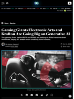 Gaming Giants Electronic Arts and Krafton Are Going Big on Generative AI - Decrypt
