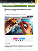 Bitcoin price might hit $250K in 2025 — Here is how