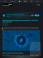 FILE Price Prediction: Death by a Thousand Cuts — $0.71 Is the Line in the Sand - Blockchain.News