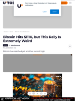 Bitcoin Hits $111K, but This Rally Is Extremely Weird