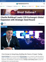 Charlie Rothkopf Leads CZR Exchange’s Global Expansion with Strategic Seed Round