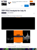 XRP Price Analysis for July 12