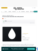 US-Iran nuclear deal talks stall, odds plummet