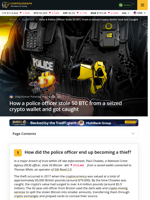 How a police officer stole 50 BTC from a seized crypto wallet and got caught