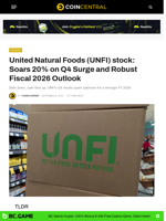 United Natural Foods (UNFI) stock: Soars 20% on Q4 Surge and Robust Fiscal 2026 Outlook