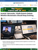 Anatoly Yakovenko, Vitalik Buterin Debate Whether Blockchains Should Keep Evolving - TheNewsCrypto