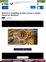Bitcoin's Volatility at Rare Lows; Is Major Move on Horizon?
