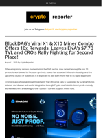 BlockDAG Powers Ahead While ENA Enters Top 10 and CRO Price Surges