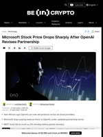 OpenAI and Sam Altman Deliver Big Blow to Microsoft Share Prices