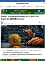 Bitcoin Maintains Momentum as Bulls Set Sights on $80K Breakout - TheNewsCrypto