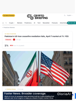 Pakistan's US-Iran ceasefire mediation fails, April 7 market at 1% YES