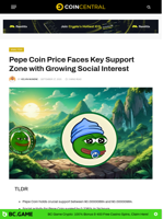 Pepe Coin Price Faces Key Support with Growing Social Interest