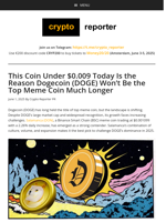 This Coin Under $0.009 Today Is the Reason Dogecoin (DOGE) Won’t Be the Top Meme Coin Much Longer