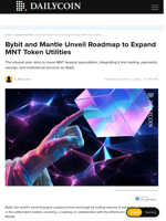 Bybit and Mantle Unveil Roadmap to Expand MNT Token Utilities - DailyCoin
