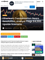 Ethereum Consolidation Nears Resolution: Analyst Flags $4,000 Upside Scenario | Live Bitcoin News