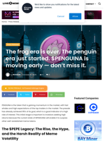 The frog era is over. The penguin era just started. $PENGUINA is moving early — don’t miss it. | Live Bitcoin News