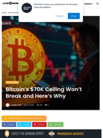 Bitcoin's $70K Ceiling Won't Break and Here's Why | Live Bitcoin News