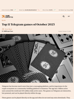 Top 11 Telegram games of October 2025 - AMBCrypto