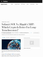 Solana’s SOL Vs. Ripple’s XRP: Which Crypto Is Better For Long-Term Investors? August Edition