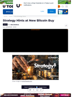 Strategy Hints at New Bitcoin Buy