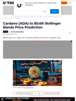Cardano (ADA) to $0.69: Bollinger Bands Price Prediction