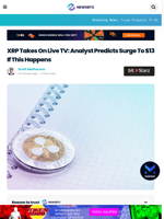 XRP Takes On Live TV: Analyst Predicts Surge To $13 If This Happens