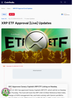 XRP ETF Approval [Live] Updates