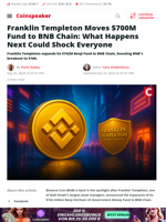 Franklin Templeton Moves $700M Fund to BNB Chain: What Happens Next Could Shock Everyone - Coinspeaker