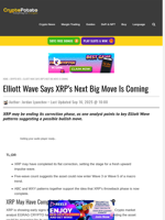 Elliott Wave Says XRP's Next Big Move Is Coming