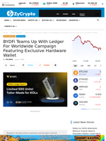 BYDFi Teams Up With Ledger For Worldwide Campaign Featuring Exclusive Hardware Wallet