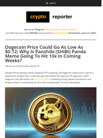 Dogecoin Price Could Go As Low As $0.12; Why Is Panshibi (SHIBI) Panda Meme Going To Hit 10x In Coming Weeks?
