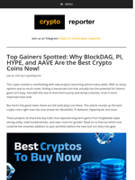 The 4 Best Crypto Coins of July!