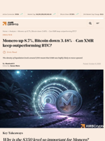 Monero up 8.7%, Bitcoin down 3.48% - Can XMR keep outperforming BTC? - AMBCrypto