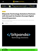 Bitpanda Technology Solutions Partners with Aircash for Eastern Europe Digital Asset Expansion - CoinCentral