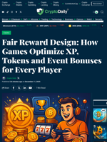 Fair Reward Design: How Games Optimize XP, Tokens and Event Bonuses for Every Player - Crypto Daily