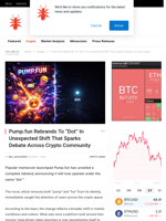Pump.fun Rebrands To “Dot” In Unexpected Shift That Sparks Debate Across Crypto Community - NullTX