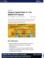 Canary Capital files S-1 for $MOG ETF launch