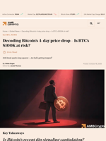 Decoding Bitcoin’s 4-day price drop - Is BTC's $100K at risk? - AMBCrypto