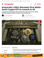 Grayscale GDLC Becomes First Multi‑Asset Crypto ETP in US