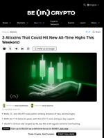 3 Altcoins That Could Hit New All-Time Highs This Weekend