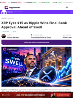 XRP Eyes $15 as Ripple Wins Final Bank Approval Ahead of Swell